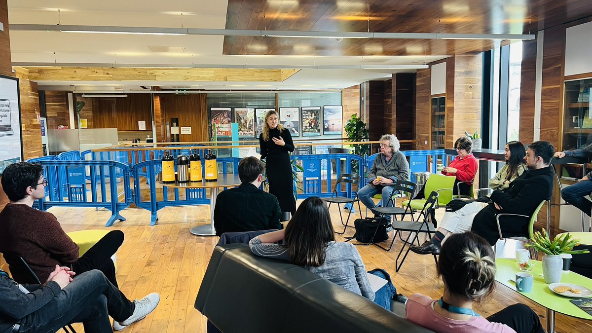 ☕️ In this week's Coffee Morning, we heard from Trinity Long Room Hub Policy Fellow Dr Martin Clancy and PhD researcher Sadhbh Crean (School of Education). ✨ #HubMatters #CoffeeMorning