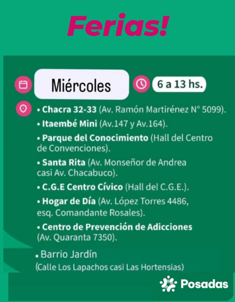 Ferias de #hoy !
Visitalas y comprobá la conveniencia de comprar en las ferias, por precio y calidad.

#GestiónLaloStelatto
#FlorDeCiudad