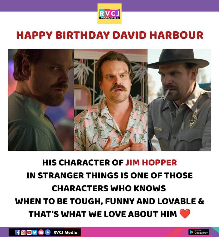 Happy Birthday David Harbour
#davidharbour #jimhopper #strangerthings