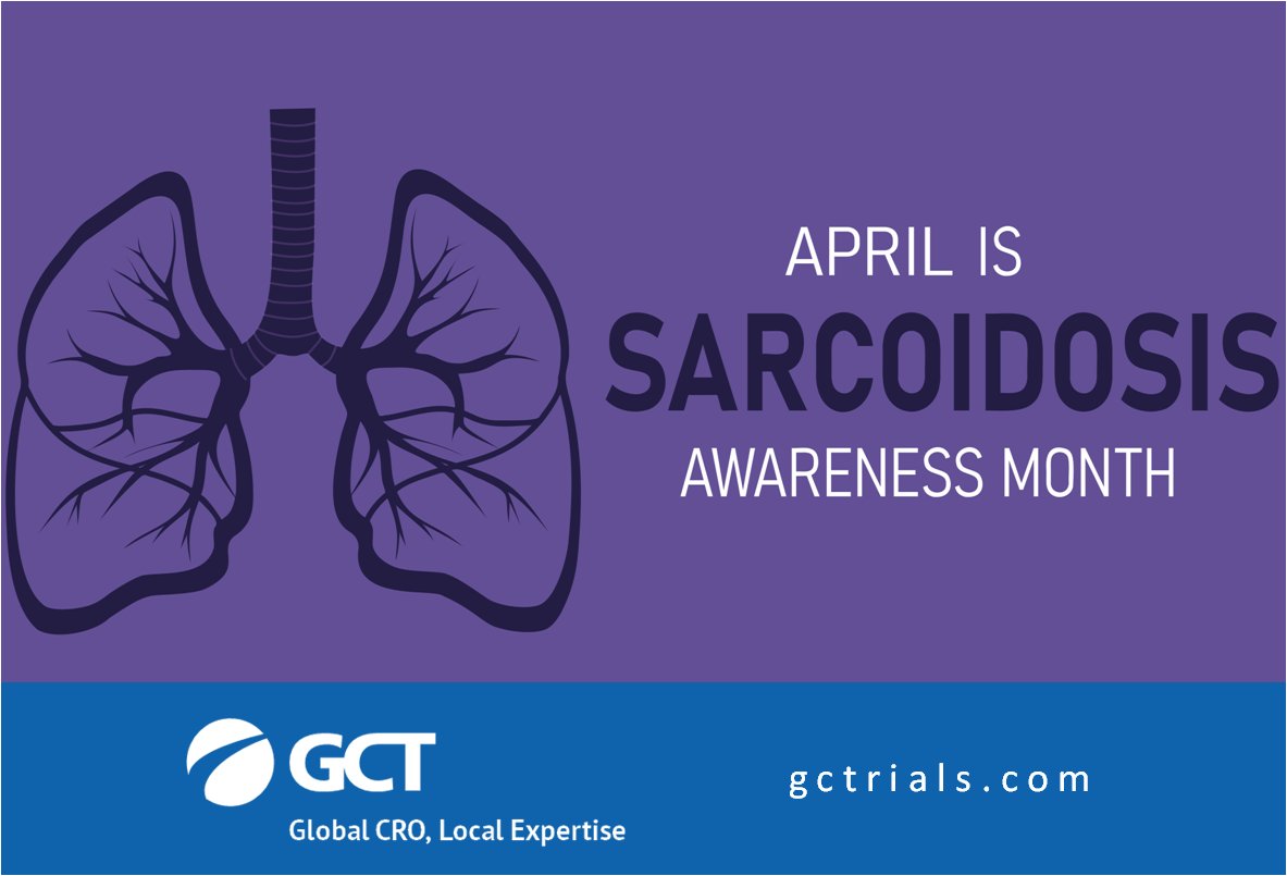 April is #SarcoidosisAwarenessMonth. In 90% of cases, the disease leads to lung damage and is accompanied by autoimmune inflammation. Chronic #sarcoidosis can remain asymptomatic for many years, with reduced activity of long-term inflammation. #AutoimmuneDiseases #GCT #CRO