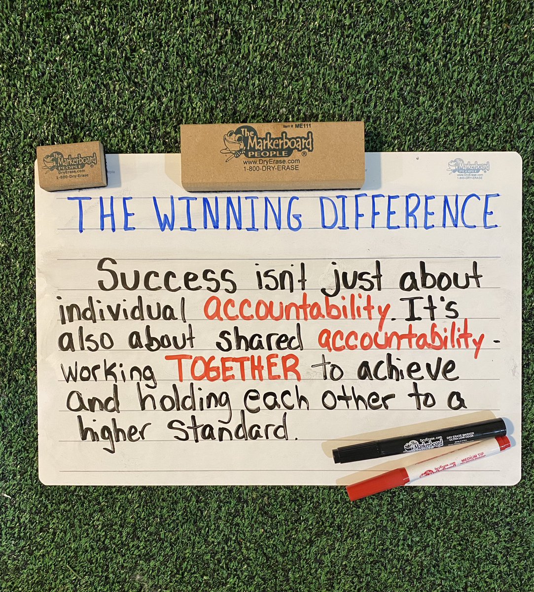 Success isn't just about individual accountability. It's also about shared accountability-working together to achieve and holding each other to a higher standard.