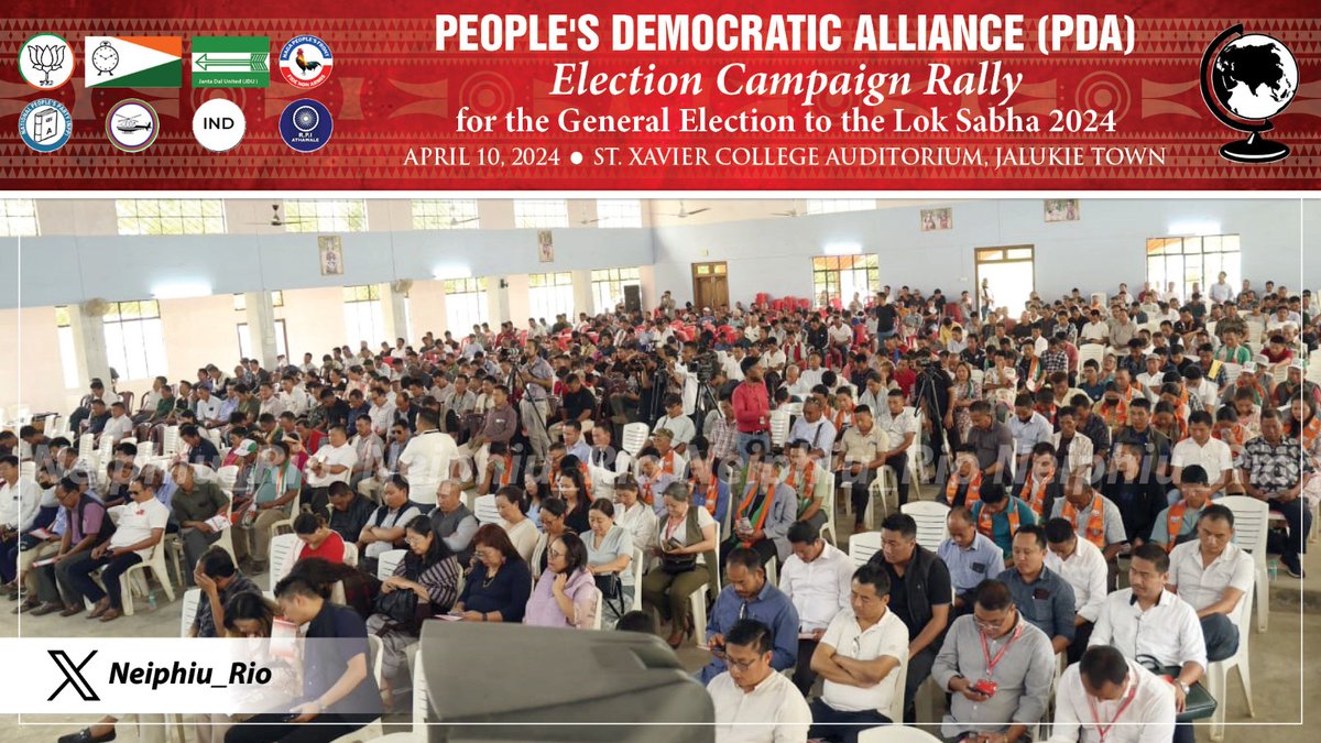 Addressed election campaign rally for PDA consensus candidate, Dr. Chumben Murry, at Jalukie town. Electoral process makes fundamental contribution to ethical governance. I appeal to all for a participatory effort in electing @Dr_ChumbenMurry. #Nagaland #LokSabhaElections2024