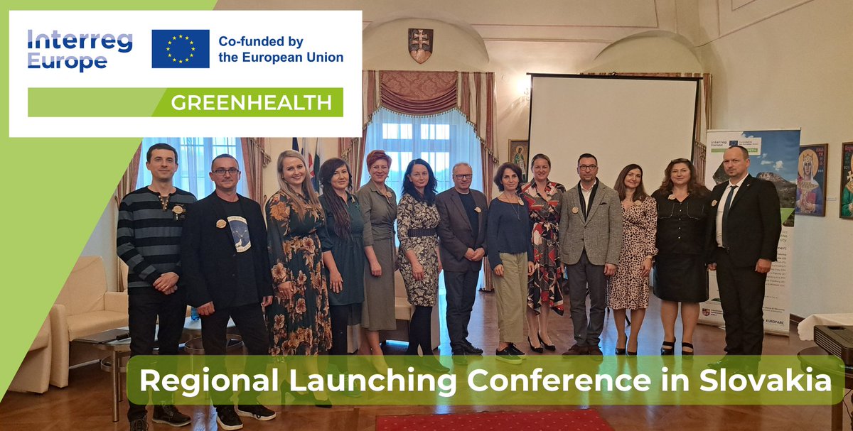 🌱 On the 26th of October 2023, the Prešov Self-Governing Region (PSK) organised #IEGREENHEALTH launch on the 26th of October gathering 55 participants in the magnificent Manor House of Snina.

Check it out: tinyurl.com/3sfapztk 🔗

#Interreg #InterregEurope