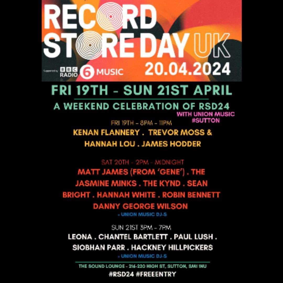 Going on a real-life, no-music holiday! & when we come back we’re doing a couple of #RecordStoreDay gigs: @unionmusicstore on 20/04 at @soundloungeCIC & St Peter’s Church in #Marlborough for @SoundKnowledge_ on Sun 21st APR. Both free events so come along 🤘