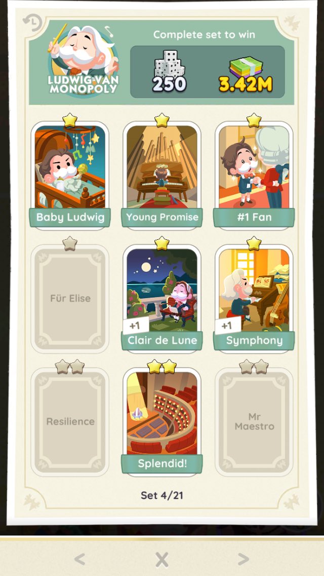 MonopolyGO can anyone help last 3 I need for this set. Can trade dupes or needs. Appreciate gifts 🎁 🙏
Here’s my link to send 
Play  MONOPOLY GO! with me! Download it here: mply.io/HDo7lp43K4c mply.io/HDo7lp43K4c

#MonopolyGo #monopolyGOtrades #MonopolyGoGifts