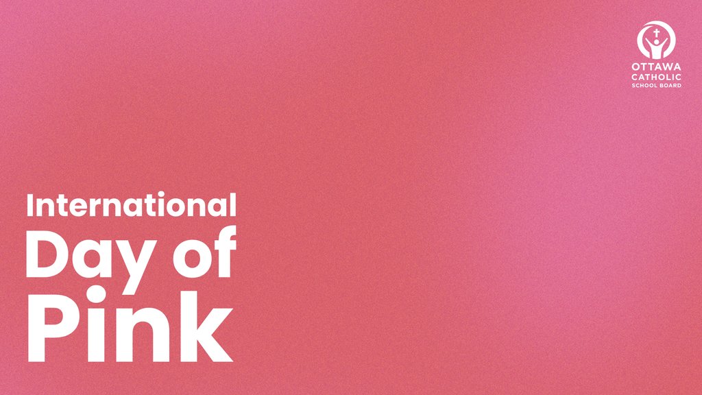 🩷 Today is the International Day of Pink! It's a day dedicated to standing up against all forms of bullying and promoting awareness and prevention of homophobia, transphobia, discrimination, and bullying. Join us in wearing pink! ❤️💛💚💙💜 @ocsbEquity #ocsbBeCommunity