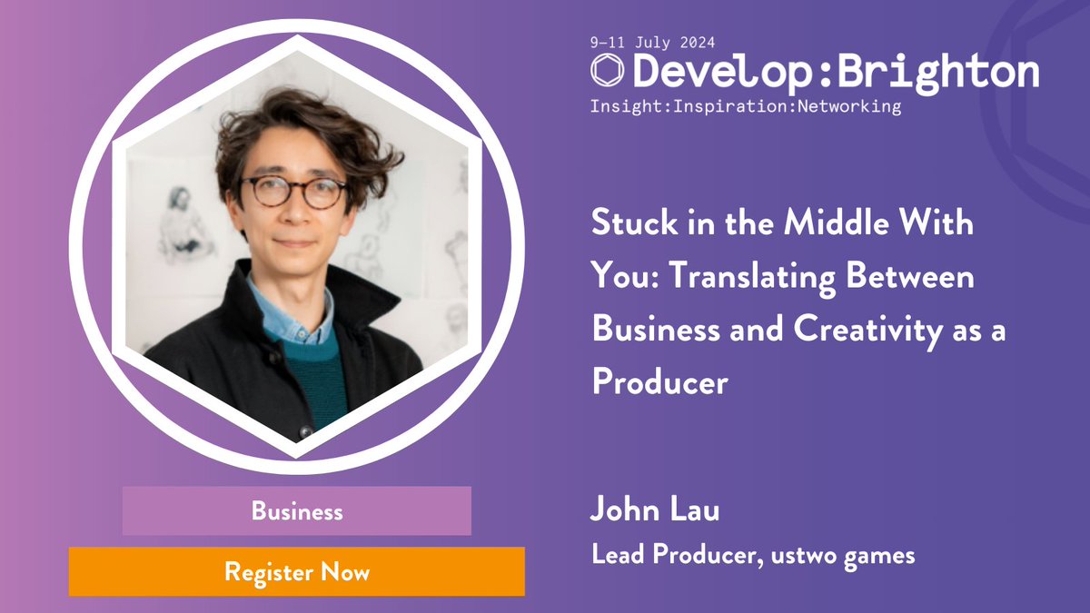 John Lau (@bitserious) from @ustwogames will explore a producer’s role not just as an organiser, but as translator between creative teams and the businesses that employ them as part of their talk this summer. Check it out! developconference.com/speakers/john-… #DevelopConf