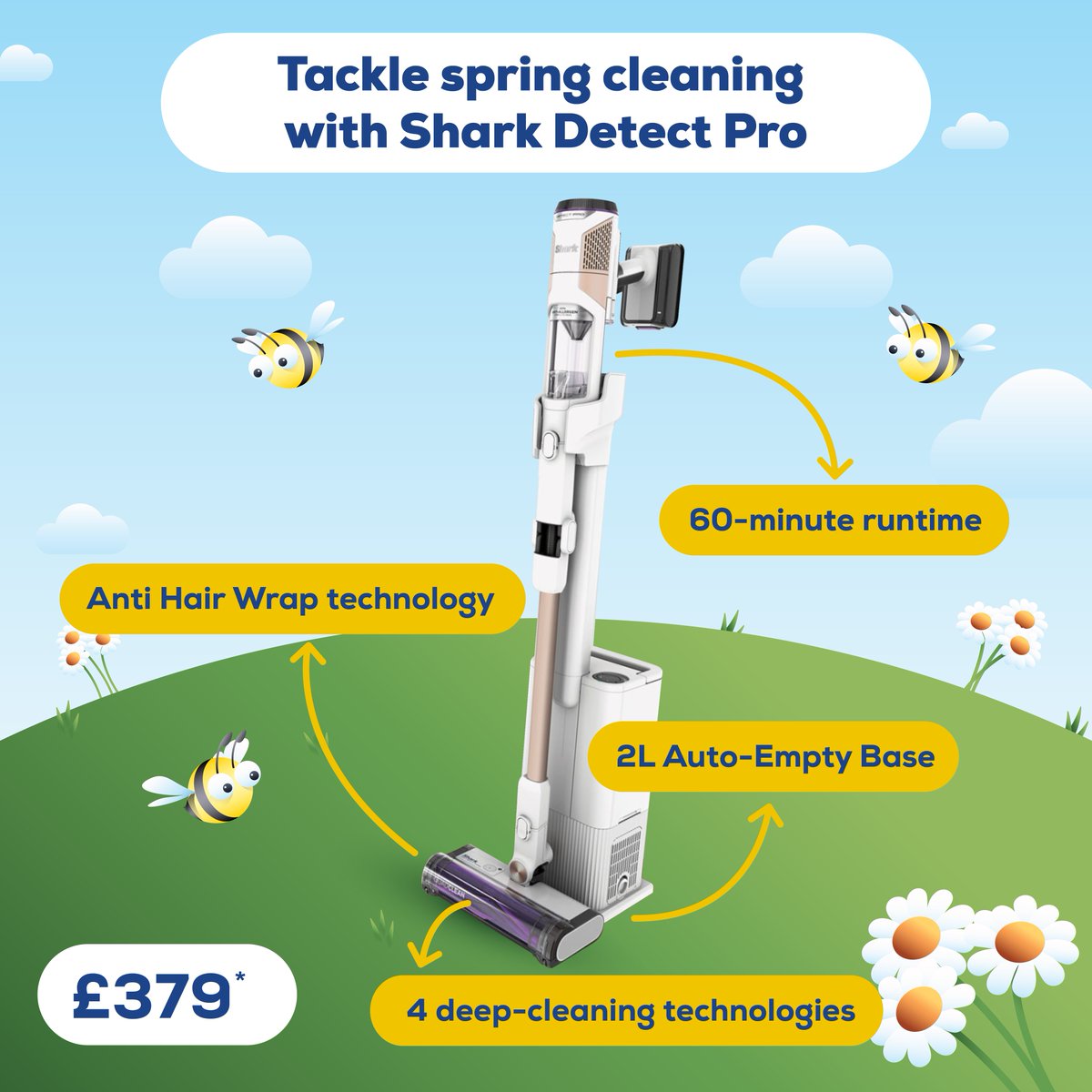 Introducing the IW3611UKT Detect Pro from #Shark featuring a 2L auto-empty base which holds dirt for 30 days as well as a range of technologies to get the job done. Shop locally, online today > euronics.la/43zDu6p #TheHomeofElectricals *Price correct at time of post