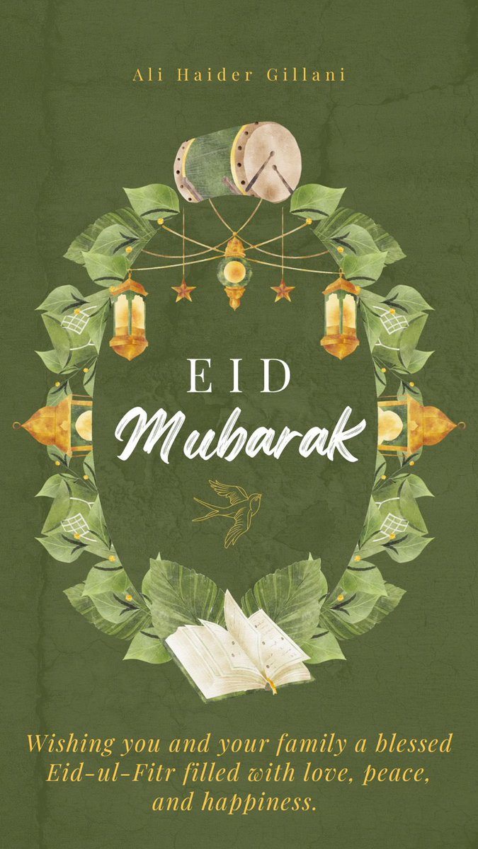 Have a blessed Eid everyone !