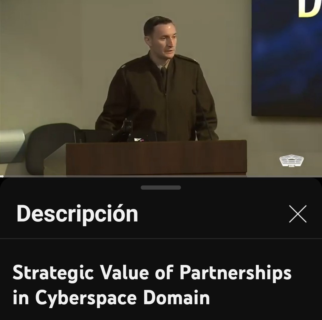 #OIPOL & #OIJUST operating in U.S.A | U.S Department of Defense (#DoD), communication and video, April 9, 2024 | 42:34

Strategic Value of Partnerships in Cyberspace Domain

DOD VIDEO: youtu.be/bi-4gBtfBsA?si…

Air Force Gen. Timothy D. Haugh, the commander of U.S. Cyber Command