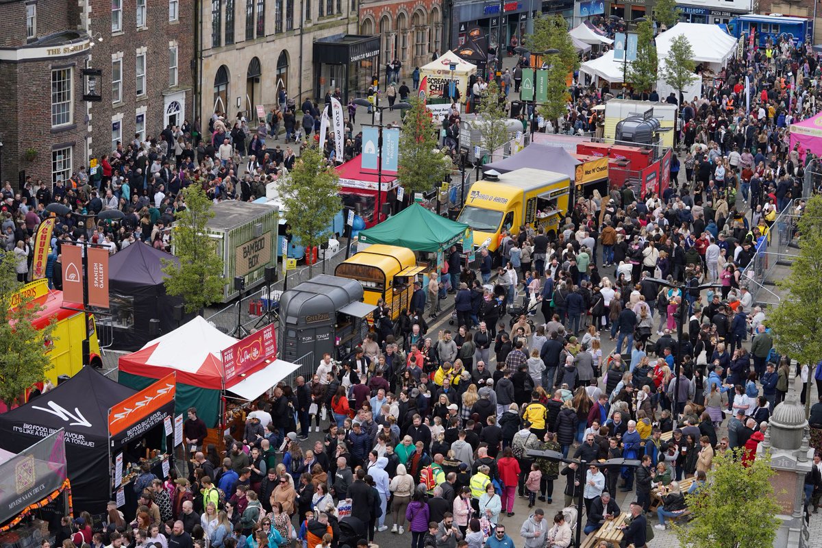 More than 150 traders confirmed for this year's Bishop Auckland Food Festival! Curries, crepes, cocktails and mocktails will be among the mouthwatering delights on offer at next weekend’s #BishFoodFest 🗓️ 20-21 April Find out more at bishopaucklandfoodfestival.co.uk/more-than-150-…