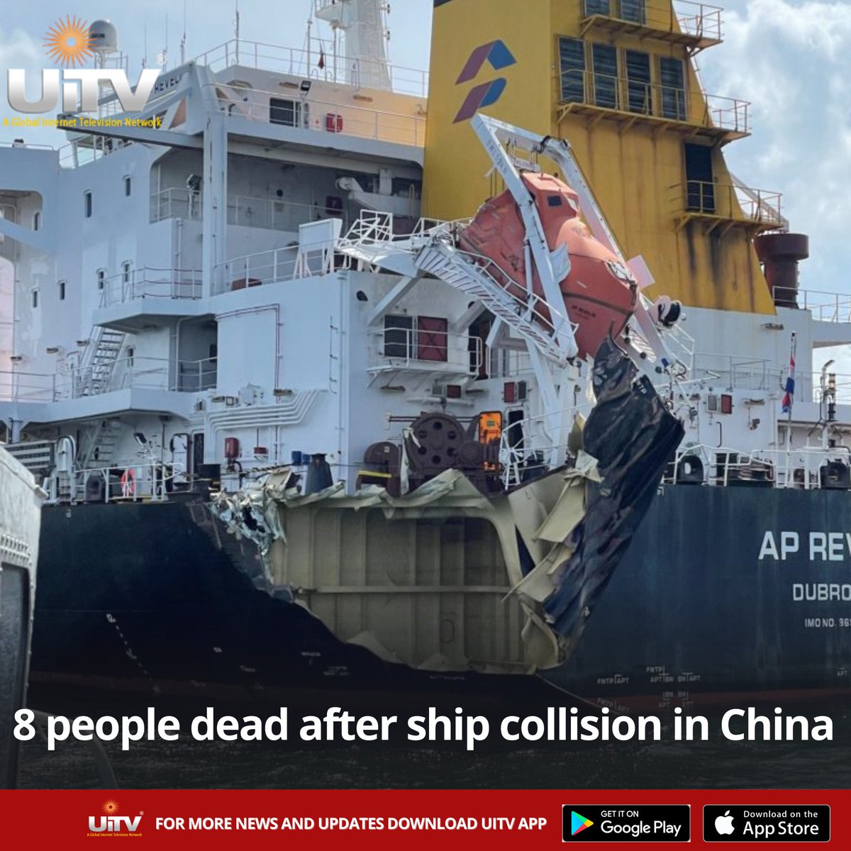 Tragic news out of China today as reports emerge of a ship collision resulting in the loss of 8 lives. Our hearts go out to the families and loved ones of those affected by this devastating incident. #China #ShipCollision #Condolence
