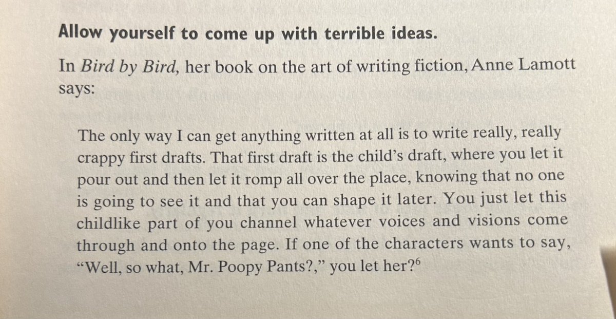 Annie Lamott on writer’s needing to be OK with crappy first drafts In Hey Whipple Squeeze This