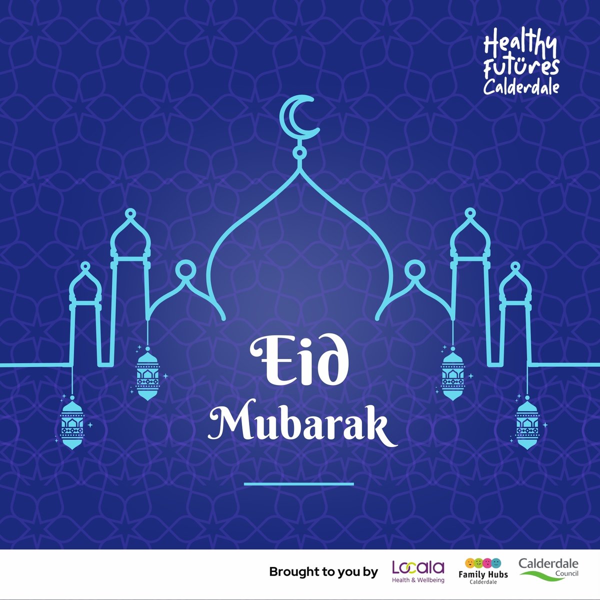 Wishing all celebrating in Calderdale a happy Eid! May your day be filled with joy, peace, and precious moments with loved ones. #EidMubarak !🌙✨
