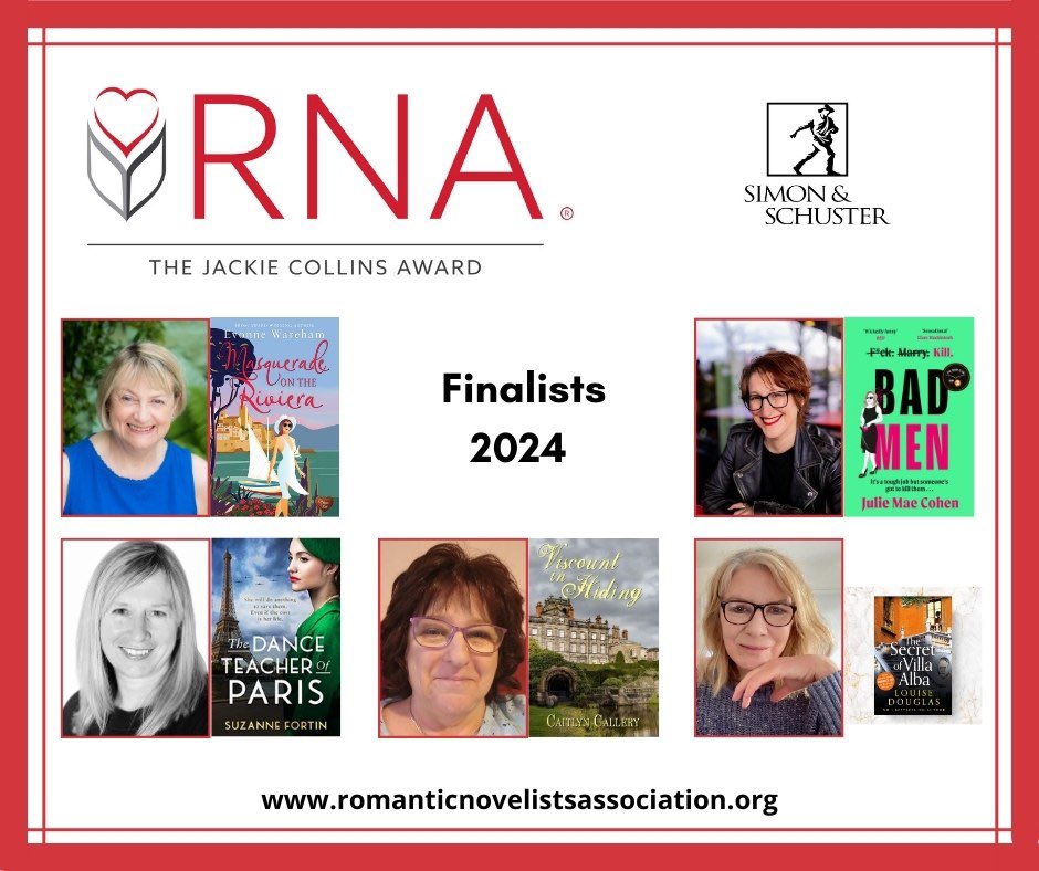 Big congratulations to @suefortin1 and @julie_cohen - both finalists for the Jackie Collins Award at the @RNAtweets Romantic Novel of the Year Awards! 👏👏 to Suzanne, Julie and the @emblabooks and @ZaffreBooks teams!
