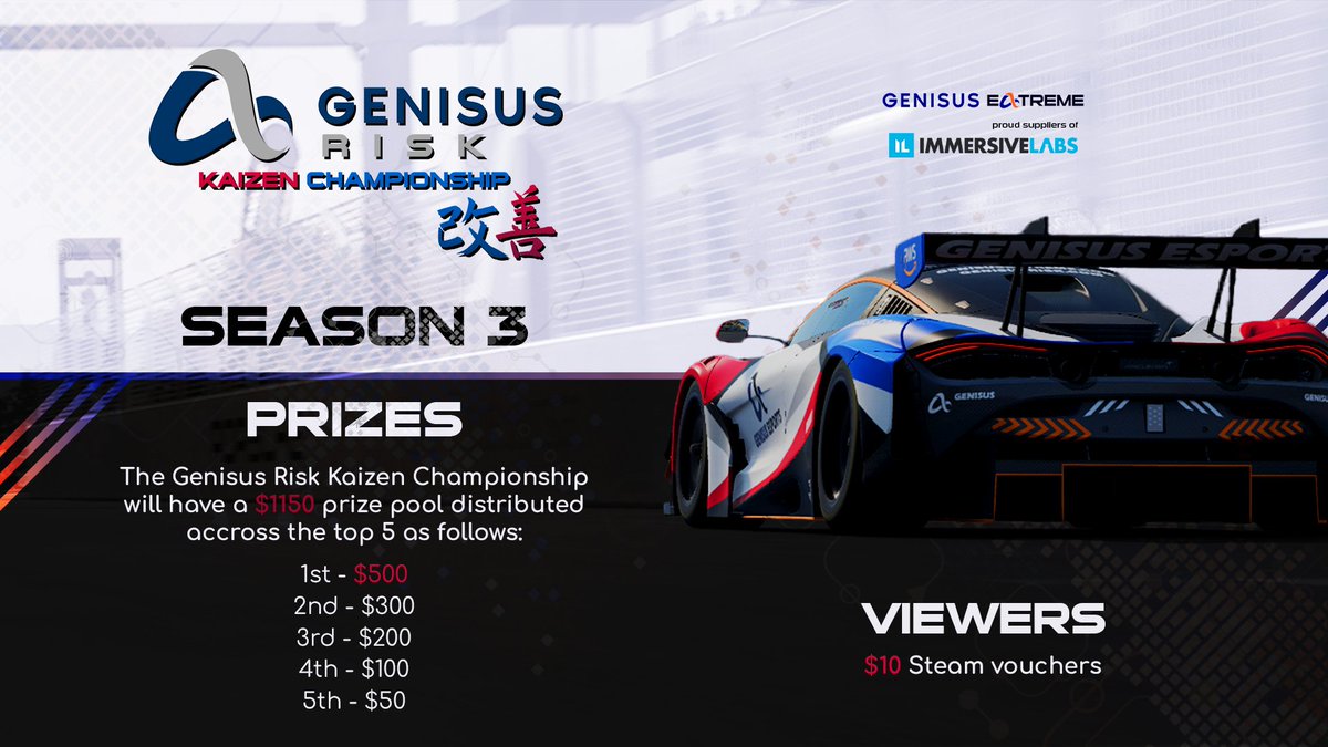 Prize Announcement! Just like last season we are back with over $ 1,100 in prizes, and guaranteed giveaways for viewers! Catch all the action tonight at 20:25 SAST! 🔴 Live Here: zurl.co/BZZI #GenisusRisk #CyberResilience #CrisisSim #Kaizen