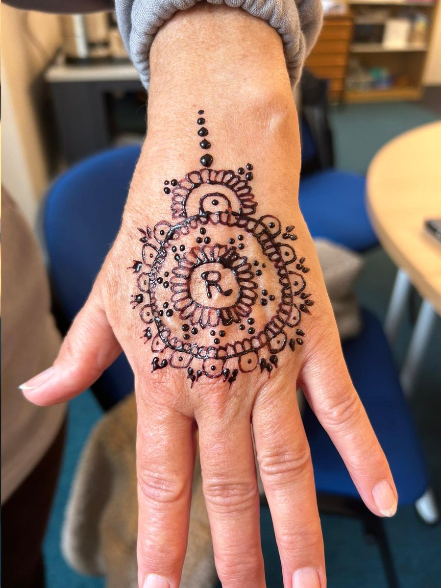 #Eid2024 Our Tuesday Social Group in Halifax with Henna creations for Eid