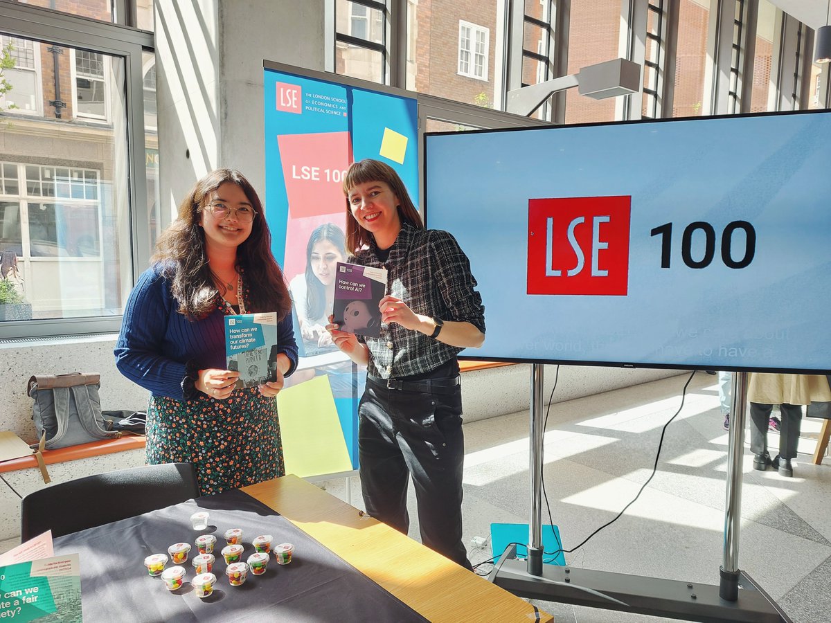 Meet the LSE100 team & learn about LSE's flagship interdisciplinary course at next week's Open Day (17 April)! Visit our stall and hear about the three different LSE100 themes, which examine urgent questions of AI, fair society & climate futures 🌏 📌 lse.ac.uk/study-at-lse/m…