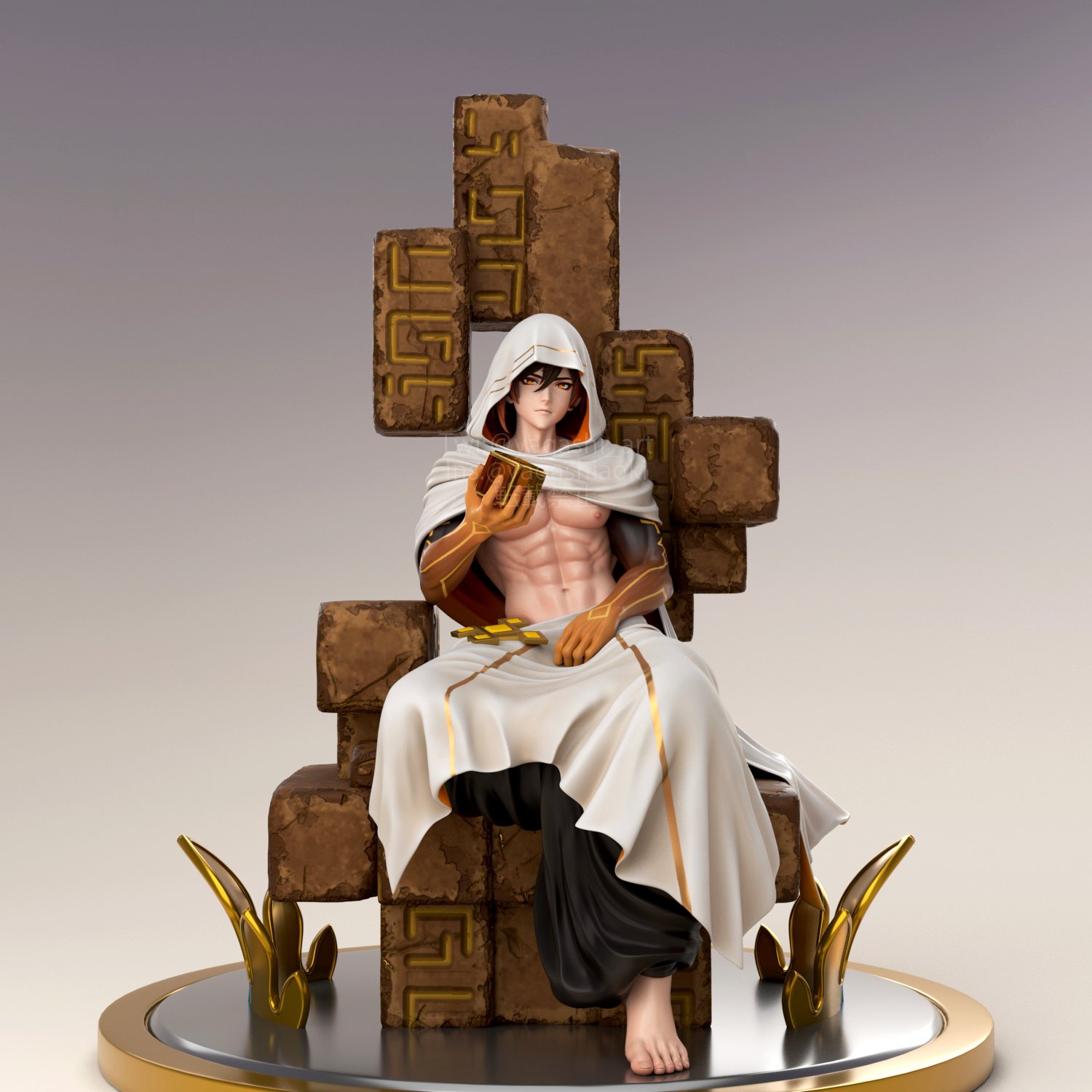 原神 鍾離 戦場英姿 フィギュア シークレット 岩神像 七天神像 モラクス