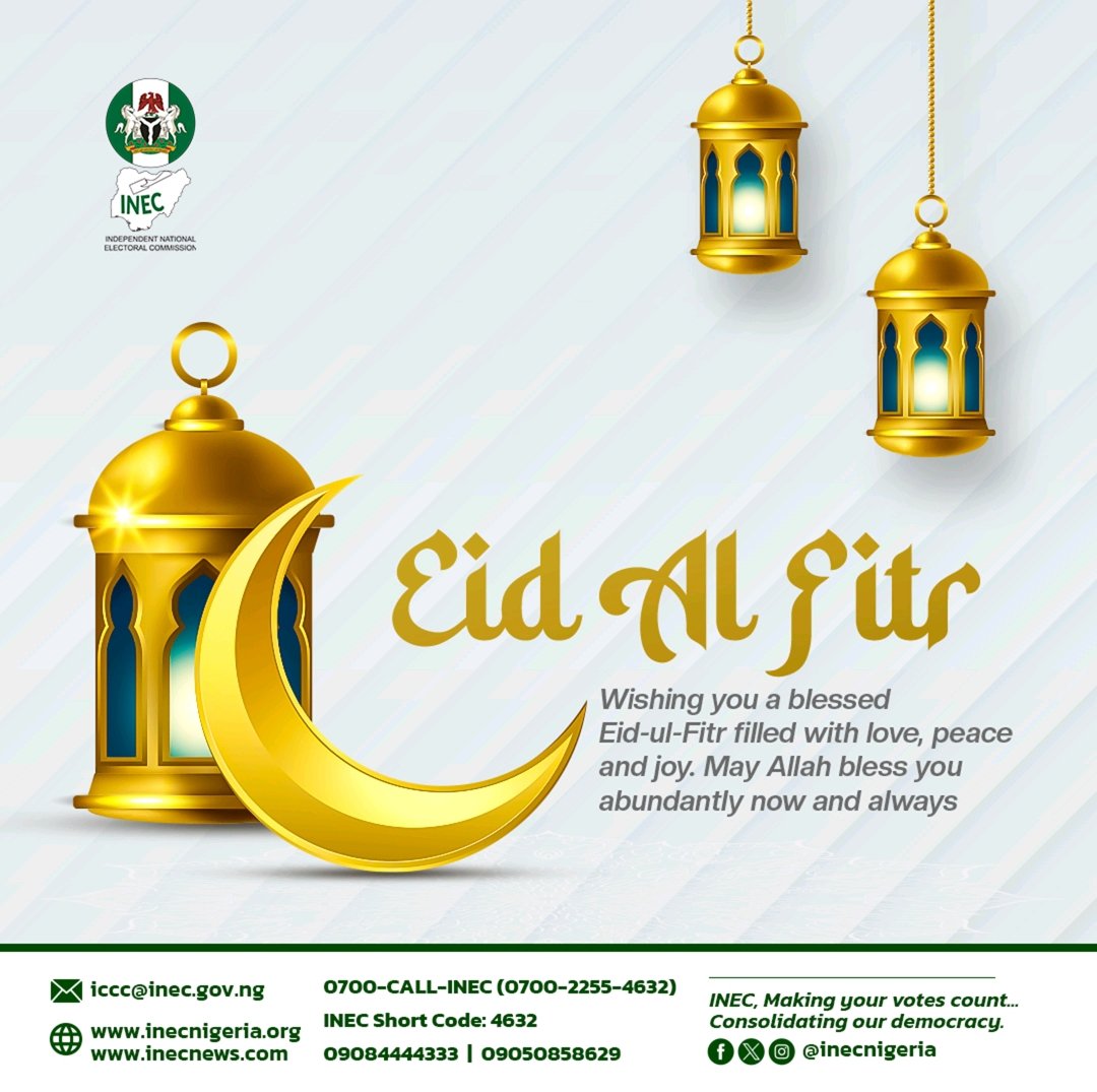 From all of us at INEC we are wishing you a blessed Eid-ul-Fitr filled with love, peace and joy.