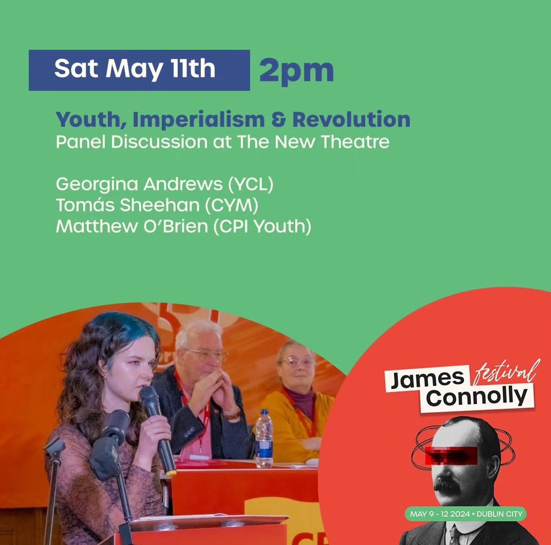 1/2 Imperialism the dominant force of our times & main area of struggle for international working class. What role has the communist youth played & where should the communist youth of Ireland & beyond set their eyes on to bring about revolutionary change? eventbrite.ie/e/youth-imperi…