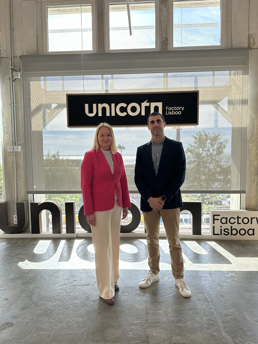 As #Lisbon 🇵🇹 is the capital of #unicorns 🦄 and #Estonia 🇪🇪 is a world leader in 🦄 per capita, we had a lot to discuss with @velez_martim from Unicorn Factory Lisboa. Thank you @unicornflisboa for hosting us today!