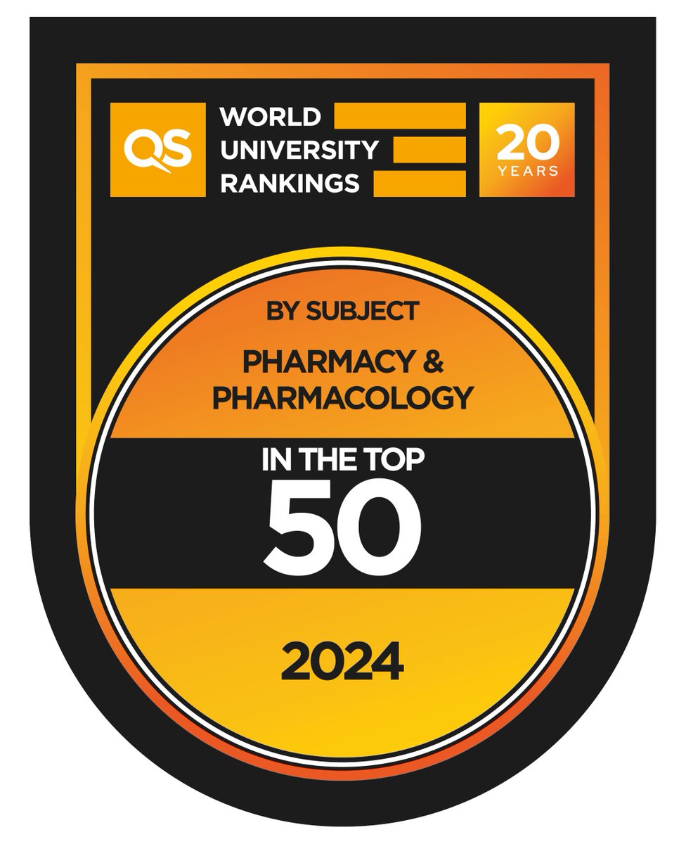 D_Lamprou's tweet photo. Fantastic news to start the day🎉. It has been announced that the @pharmacyatQUB is now ranked No. 35 in the QS @WorldUniRanking by Subject 2024 for Pharmacy &amp; Pharmacology🥳. Congratulations everyone! https://t.co/Z48KFdShTz