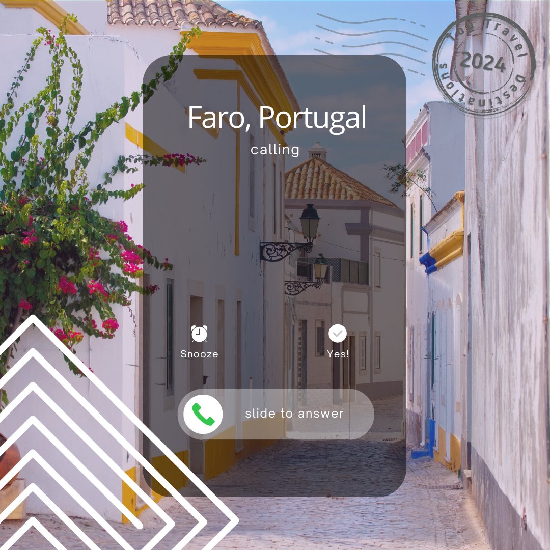 Explore Faro, Portugal 🇵🇹 A charming Portuguese city in the heart of a stunning region that’s the ideal place to relax and unwind (and with great weather too!). Top Destinations 2024: Take me there ✈️ orlo.uk/g5ICU