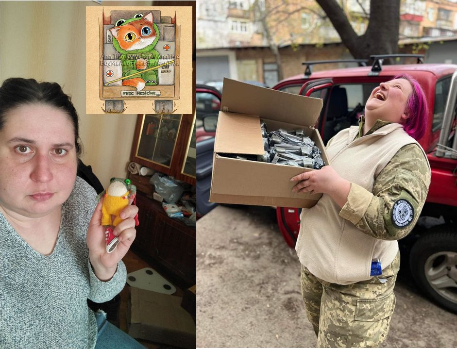 It's #Wednesday, my dudes!
Our friend 🐸🩺Kateryna Safonofa is a great volunteer from #Kyiv. She makes combat medics happy. She provides them #firstaid kits, #tourniquets, and medicaments. Links to her feed in ALT.
PP lourow108@gmail.com
#MedTwitter #medicine #UkraineWar #frog