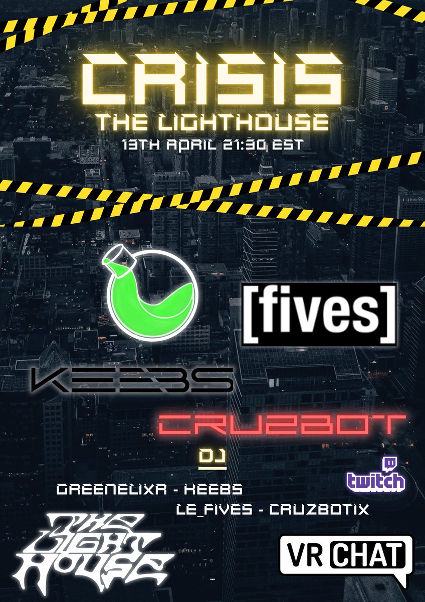 C R I S I S
13.04.2024
2130 EST
SEE YOU SOON.