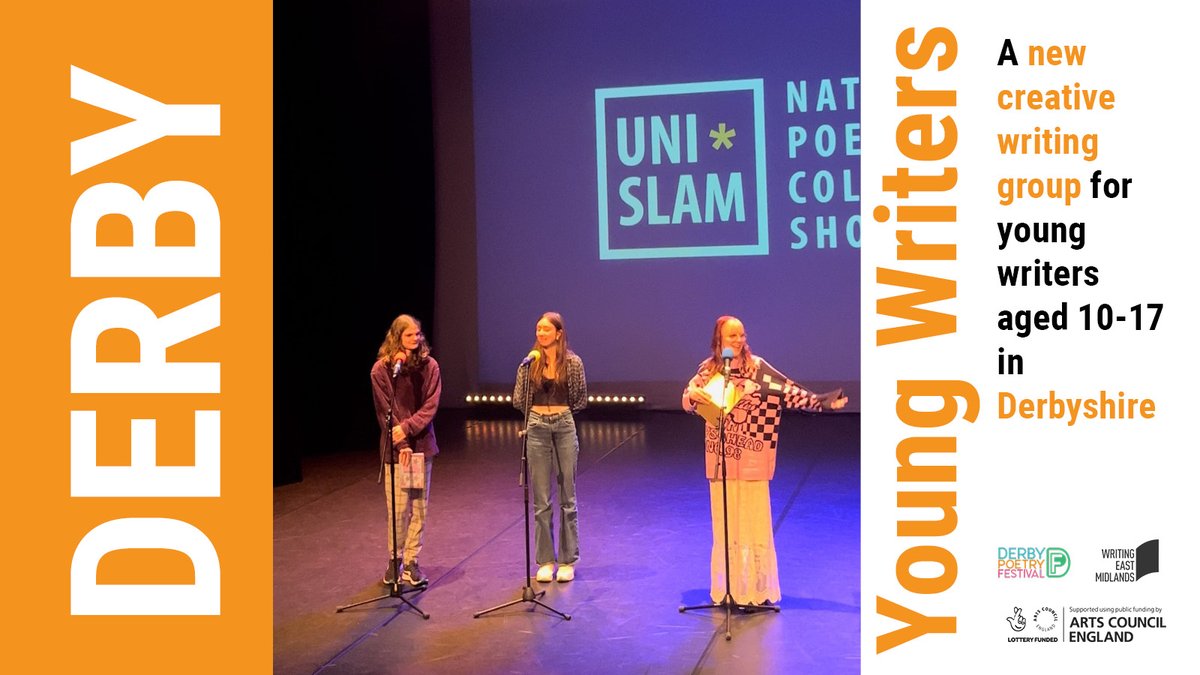 Derbyshire-based, aged 10-17 and looking for creative summer fun? Our FREE Derby Young Writers' Group launches next month! Delivered in partnership with @DerbyPoetryFes and hosted by @smallprintco. Find out more and sign up here ➡️ bit.ly/DERBYWG