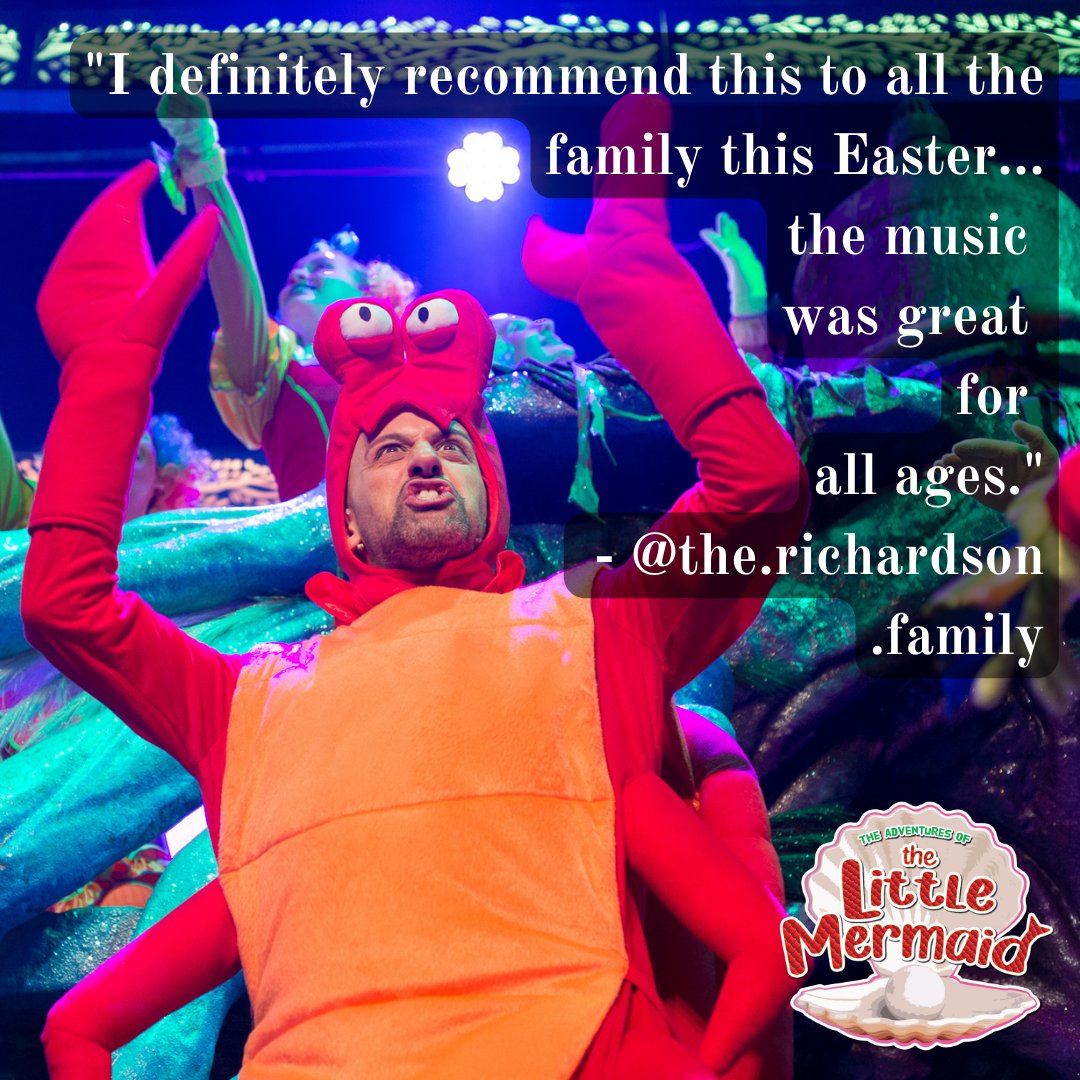 More outstanding reviews for The Adventures of the Little Mermaid. Come and catch a show for some Easter family fun. Sun 7th April - Sun 14th April Book Now: bit.ly/3H2YM25 #NTRLittleMermaid2024 #HaveYouGotYourTicketsYet #WeSupportNTR