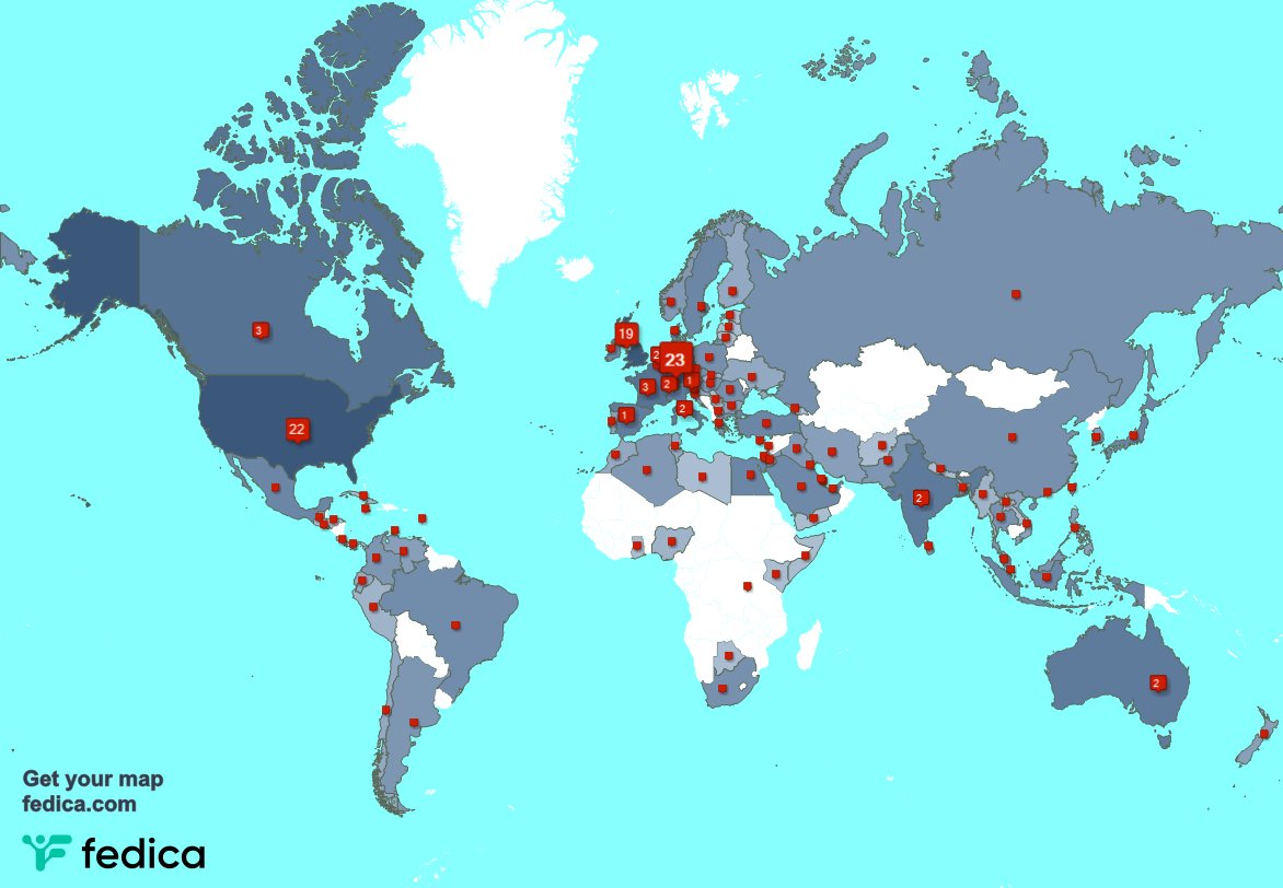 Special thank you to my 25 new followers from Germany, and more last week. fedica.com/!MissLeonieHH