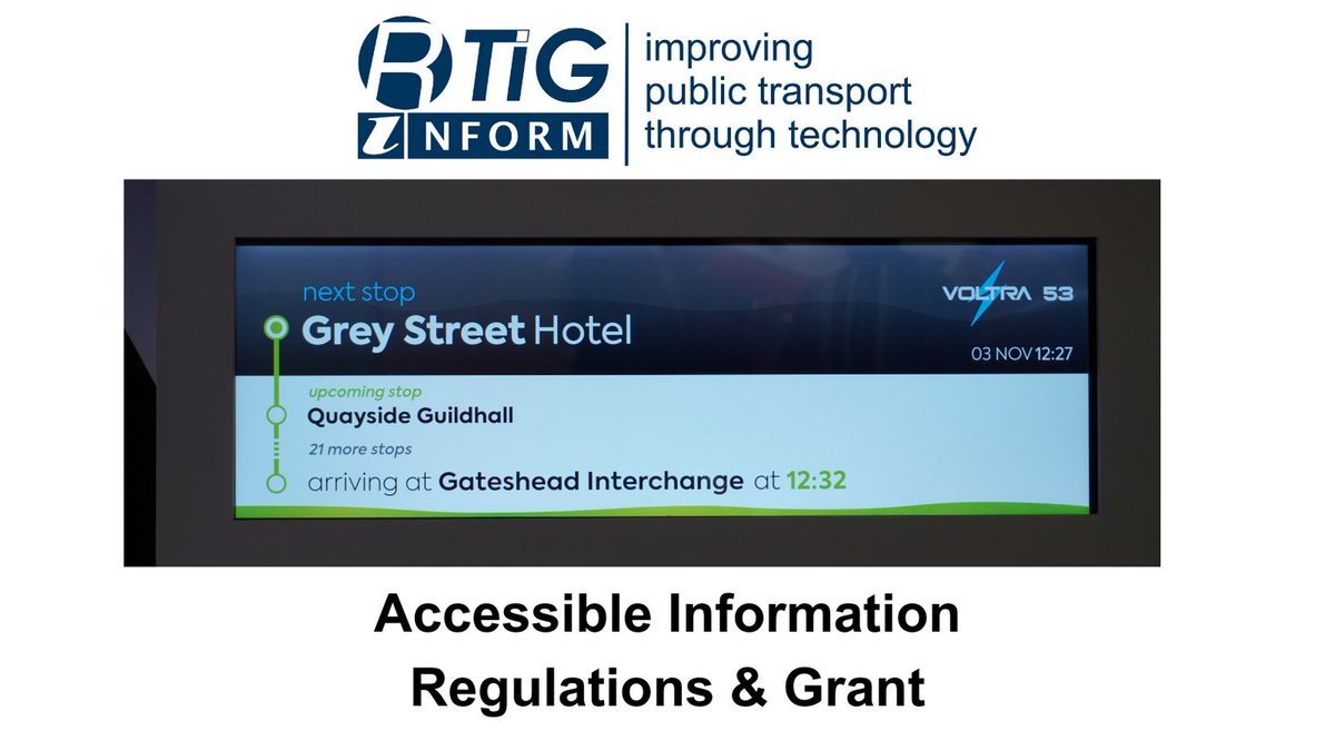 We have been asked to manage a grant to support smaller operators 

Applications for grants to help with the cost of meeting the accessible information regulations are opened.

We have a series of webinars on the regulations and grant over April and May eventbrite.com/cc/on-bus-acce…