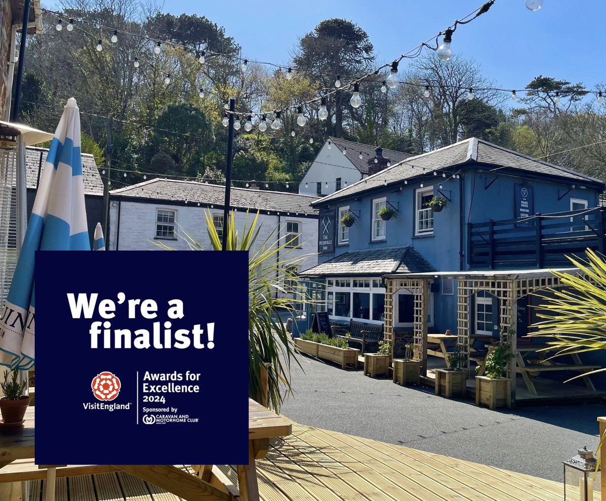 Absolutely over the moon to announce we’ve been named as a finalist for Pub of the Year in this year’s @VisitEngland awards! @BBCCornwall @swtourismawards @ILoveCornwallUK #cornwall #cornwallnews