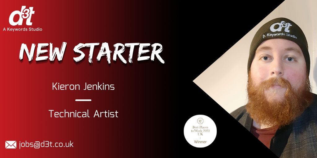👋 Say hello to our new Technical Artist, Kieron Jenkins who has joined our growing team this month! ⠀ Kieron has shared a little bit about himself and we're delighted to have him on board! Take a look 👉 buff.ly/3TSkeNj ⠀ #GoTeam #KeywordsStudios