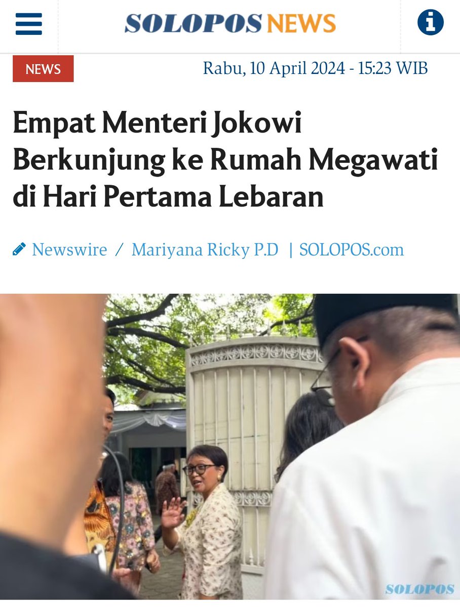 Menteri Investasi Indonesia Bahlil Lahadalia, tidak usah mengatur-atur. - Karena Ibu Megawati juga mengadakan Open House sendiri