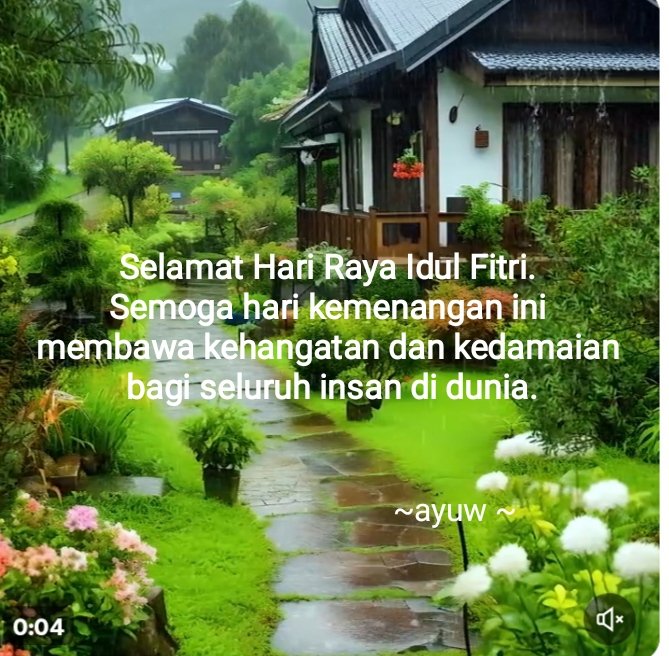 Selamat petang kawan
Eid Mubarak 1445 H
.
_____++

#zonanyaman 
#UnMe