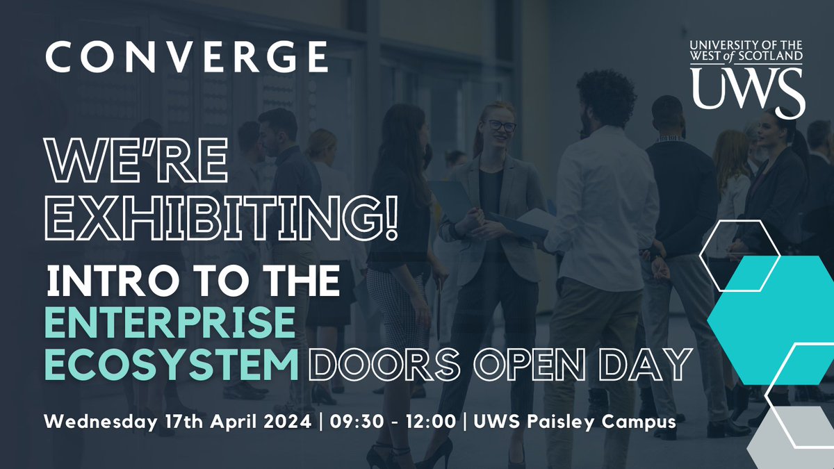Don't miss @UniWestScotland Doors Open Day on 17 April - a free event spotlighting the extensive business support available from UWS & beyond. Our Enterprise Team will be there so make sure you register now! ow.ly/bOuy50Rc6HW #BringTheBuzz