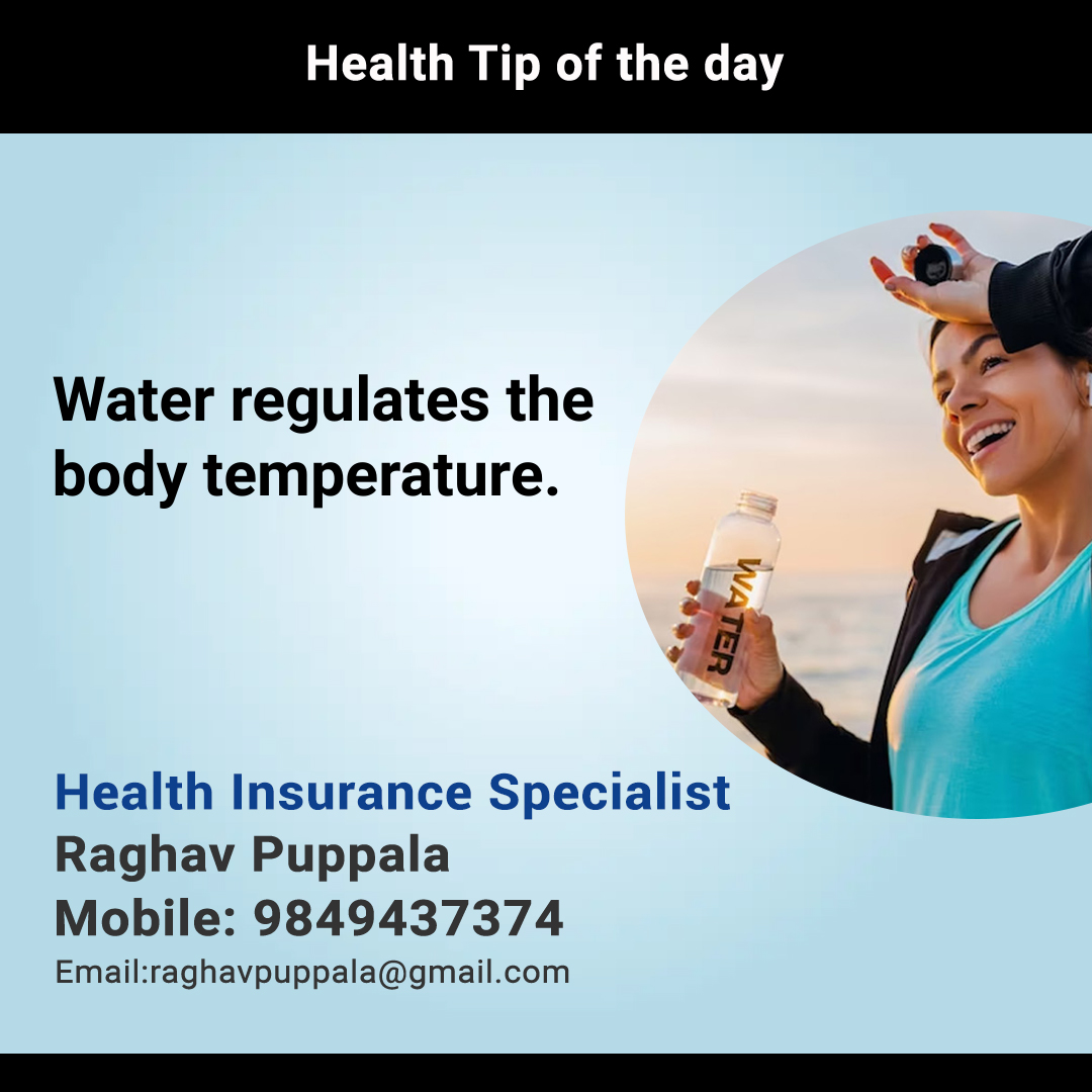 NAdsxcell's tweet image. Health tip of the day
#water #regulates #body #temperature #healthtipoftheday #healthinsuranceadvisor