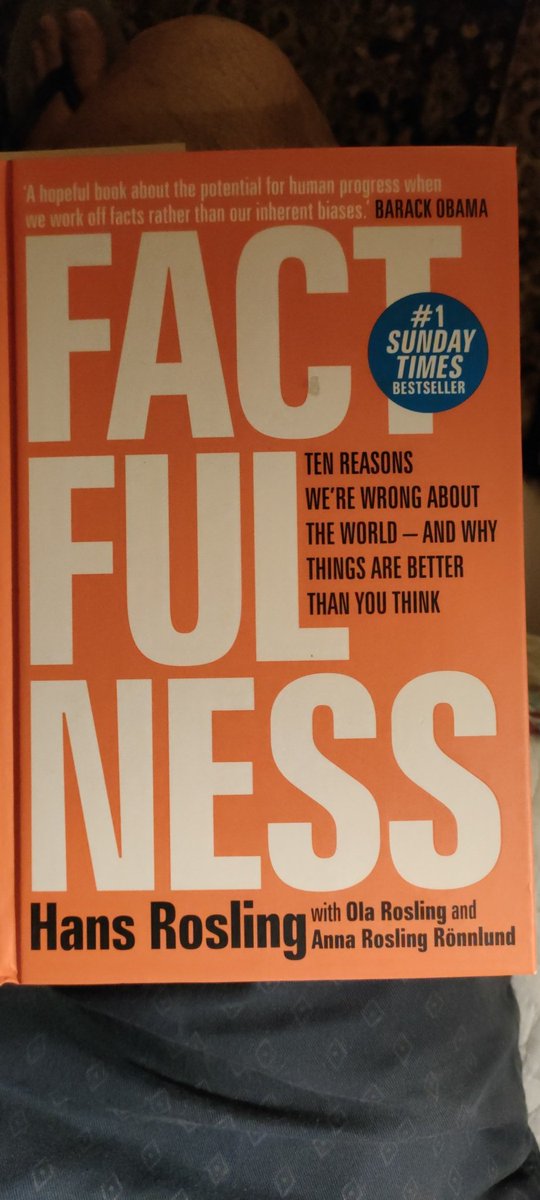 @goodreads Week 2/4
#HolidayReads
Understanding misconceptions, and the handicap instilled by the human instinct of 'binary' vision!!
@HansRosling 
Factfulness by Hans Rosling