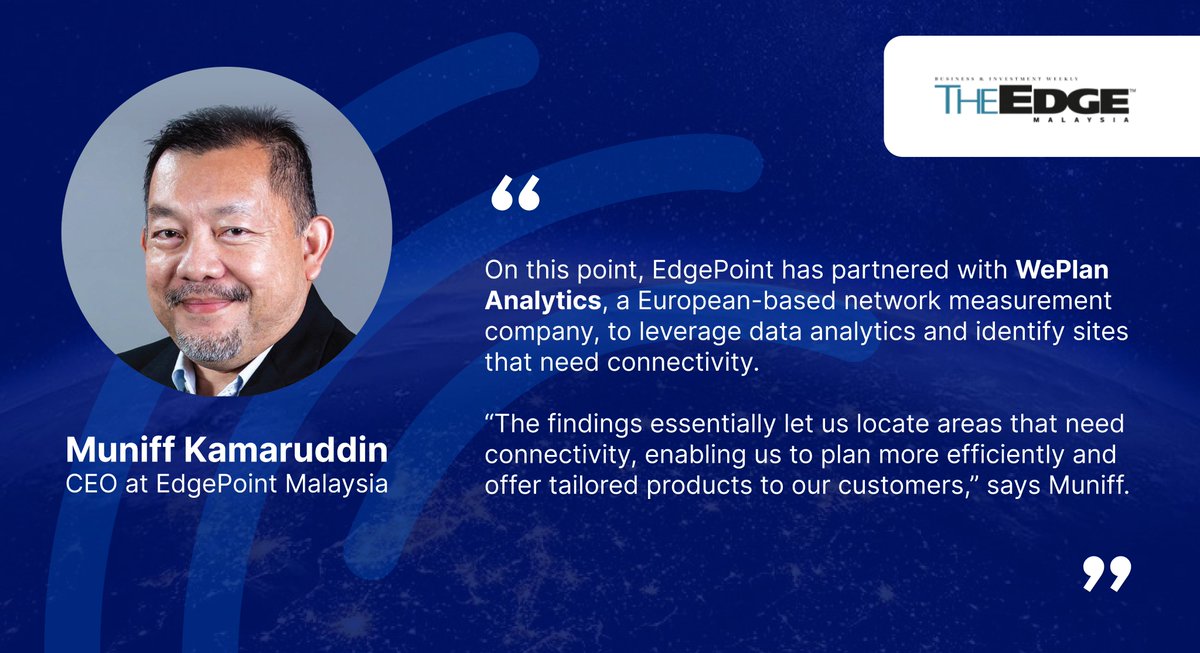 🌟 Excited to share a recent mention of our company by Muniff Kamaruddin from EdgePoint in his insightful article "Moving forward in the digital age" at <a href="/theedgemalaysia/">The Edge Malaysia</a>, many thanks!

If you haven't had a chance to read the article yet, check it out here: lnkd.in/dzn-Tic3