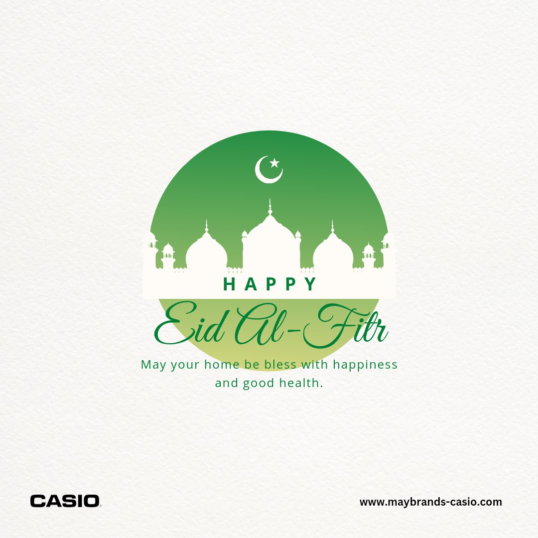 Casio_maybrands's tweet image. Eid Mubarak! 🌙✨ 
Celebrate Eid al-Fitr with style and elegance. 
Explore our collection of Casio watches and find the perfect timepiece to complement your festive look. 

Wishing you joy, peace, and prosperity this Eid! 
#EidMubarak #CasioStyle