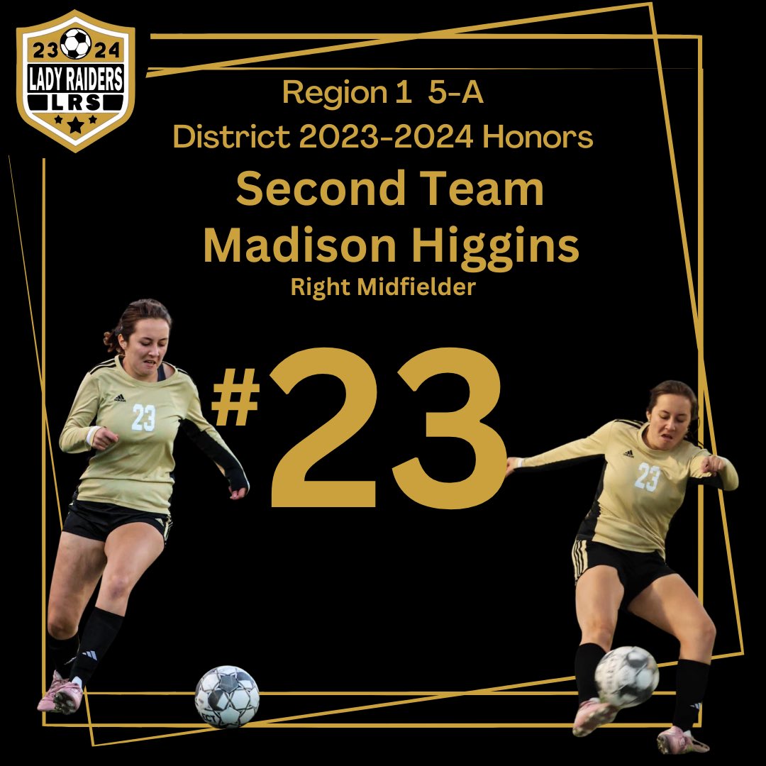 2024 Second Team All District! Congratulations, Madison Higgins! #ROHO #LOBO