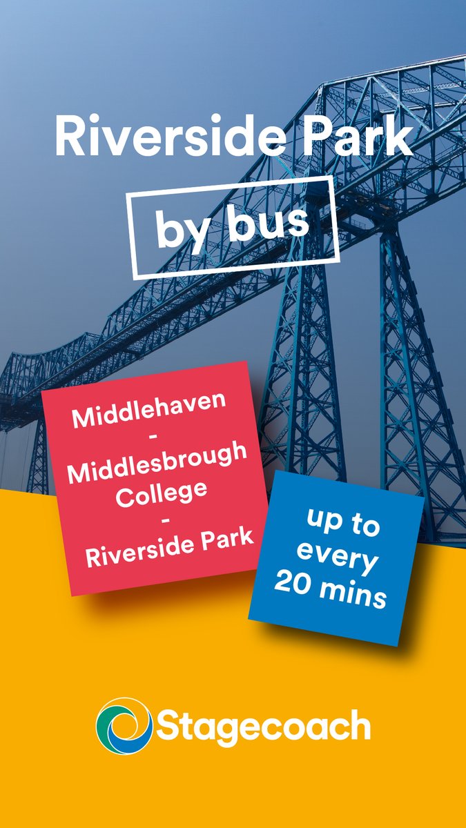 It's now easier to travel to Middlesbrough's Riverside Park Industrial Estate... 🚌 Hope onboard the new Stagecoach RP1 route which links the town centre to businesses on the industrial estate, with a bus up to every 20 minutes. Find out more 👇 stagecoachbus.com/promos-and-off…