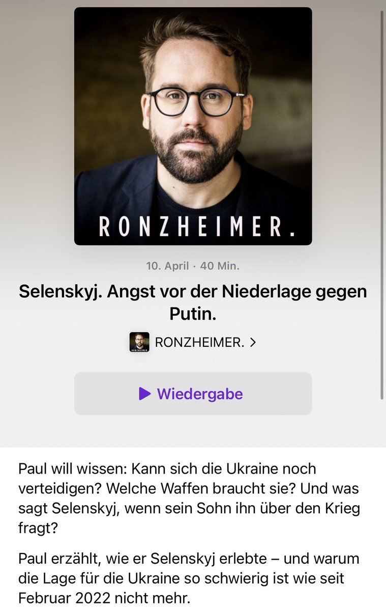 Gestern Nacht, als wir nach 1200 Km in 24 Stunden und einem Tag mit Selenskyj zurück nach Kyiv kamen, haben wir diesen Podcast aufgenommen zum Interview. Gerade deshalb, weil aktuell und sofort, Zitate und viel Analyse, ist es aus meiner Sicht eine unserer besten Folgen. Ich bin…