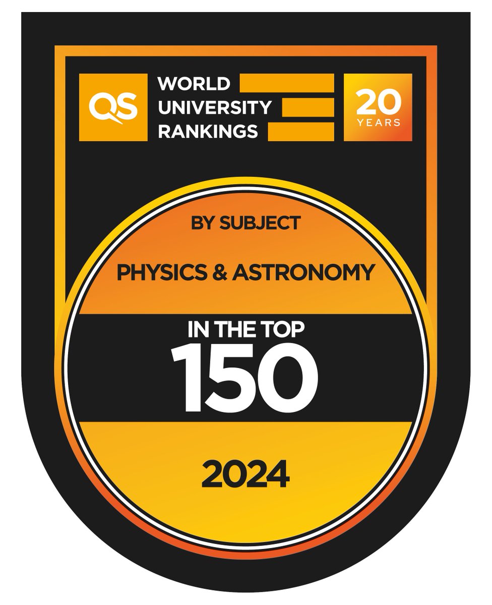 Physics & Astronomy is in the World Top 150 in the QS @worlduniranking. Thanks to all the staff and students hard work and dedication 👏 Read more at gla.ac.uk/news/headline_… #WorldChangingGlasgow #QSWUR
