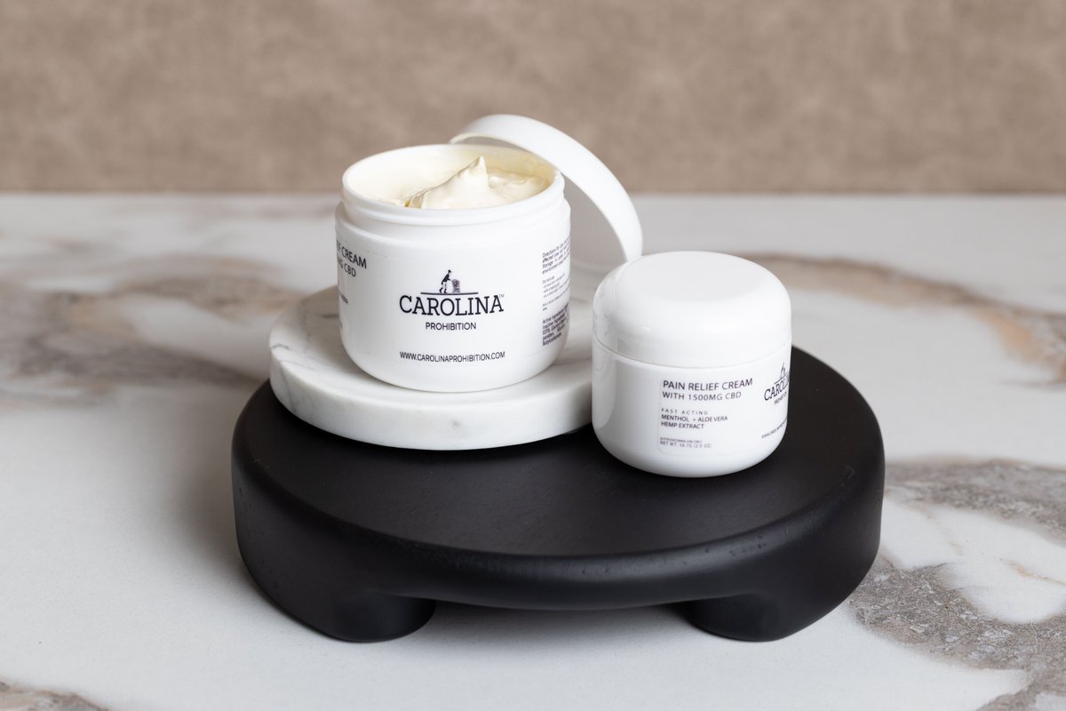 Experience ultimate relief with Bootleggers' 4 oz. 
Pain Relief Cream infused with 3000mg of CBD.
 Target sore muscles and joints for soothing comfort.
Buy from : carolinaprohibition.com/product/the-bo…
 🌿💪 #CBDPainRelief #HighPotencyFormula