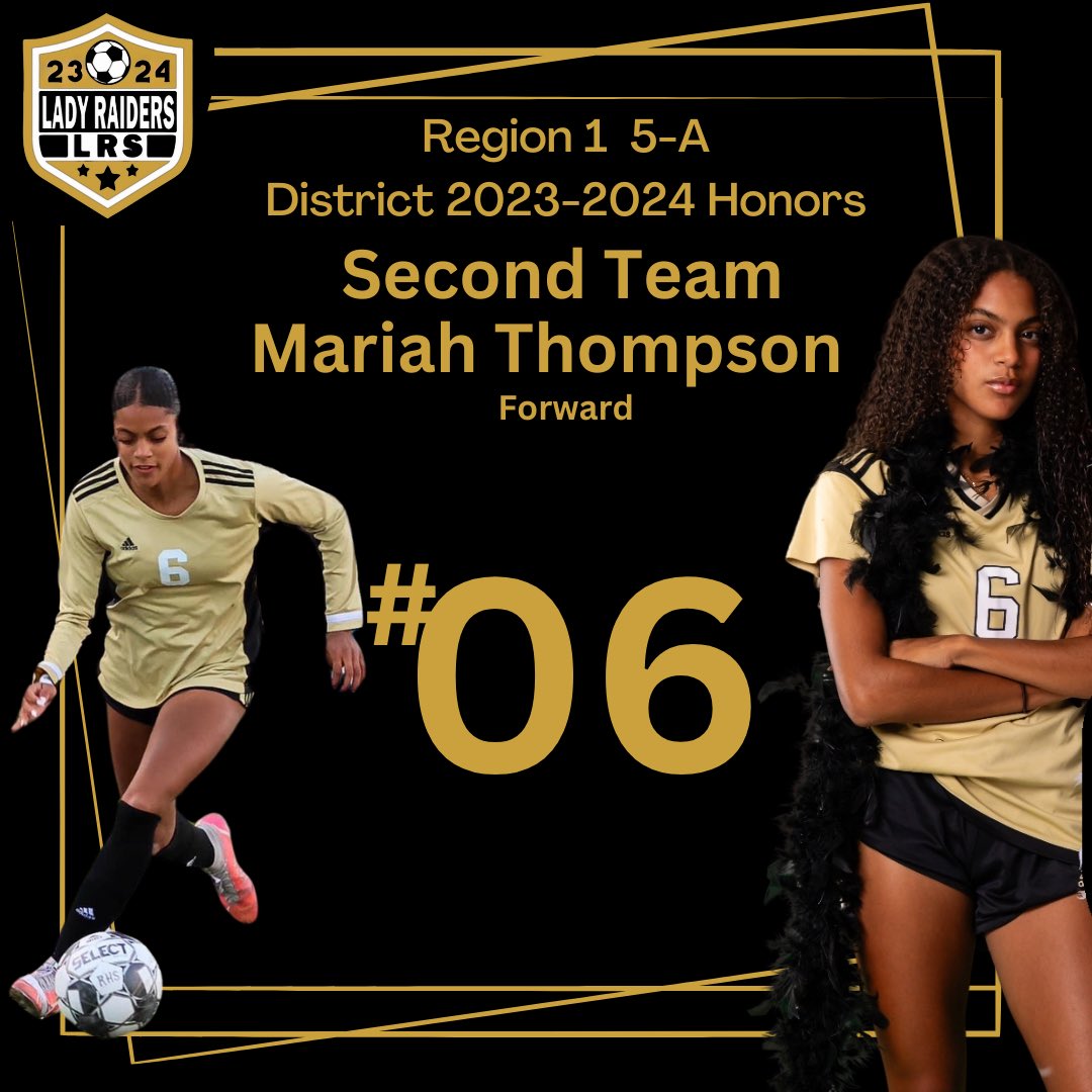 2024 Second Team All District! Congratulations, Mariah Thompson! #ROHO #LOBO