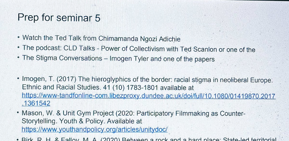 It’s a weird situation when you are on a seminar for your <a href="/UoDCommEd/">Community Education, University of Dundee</a> MSC Community Education and one of the weeks materials is MYSELF in conversation on <a href="/CldTalks/">CLD Talks</a> with Ted Scanlon <a href="/TPDrumchapel/">G15 Thriving Places</a> 👀😂

All a wee bit surreal😂😂but cool none the less🙌🏼🙌🏼
open.spotify.com/episode/281vsj…